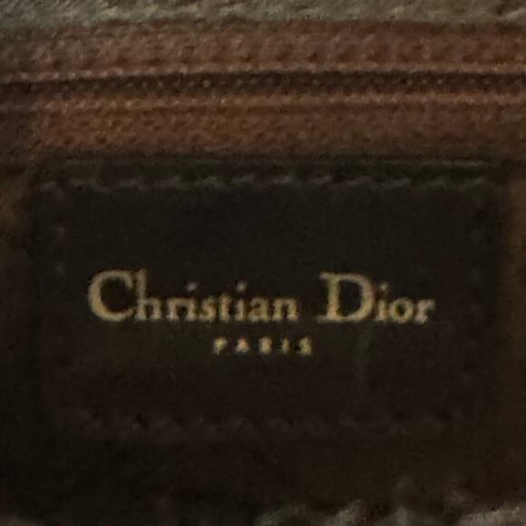 Dior Vintage Brown Burgundy Patent Leather Malice Bag SHW Authentic CoA - Picture 5 of 9